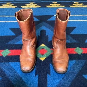 Mason Western Vibram Soled Leather Heritage Western Style Boots (8)